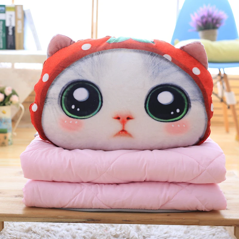 BSTAOFY Dropshipping 40*30cm Home Soft Cats Sofa Plush Blanket Pillow