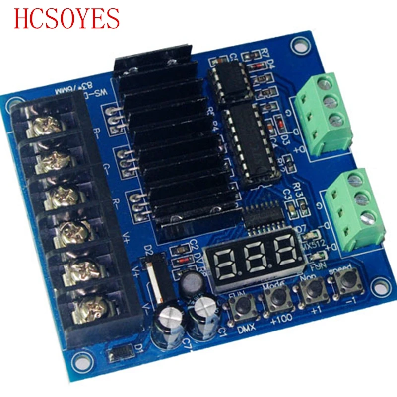 

hight power 24A-DMX-3CH max:8A*3CH decoder DC5V-24V led dimmer led RGB controller