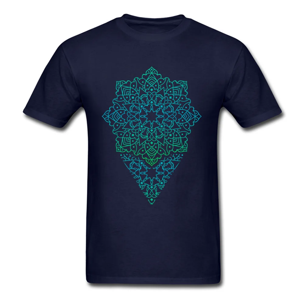 balance mandala Normal T Shirts for Men Cotton Fabric April FOOL DAY Tees Funny Tops T Shirt Short Sleeve New Coming Crew Neck balance mandala navy