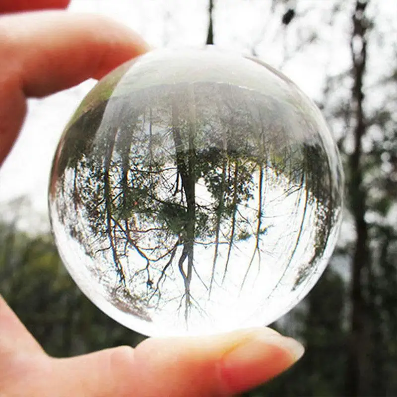 

Transparent Clear Round Solid Glass Artificial Crystal Ball Sphere Decoration Home Decoration Decorative Ornament Arts Crafts