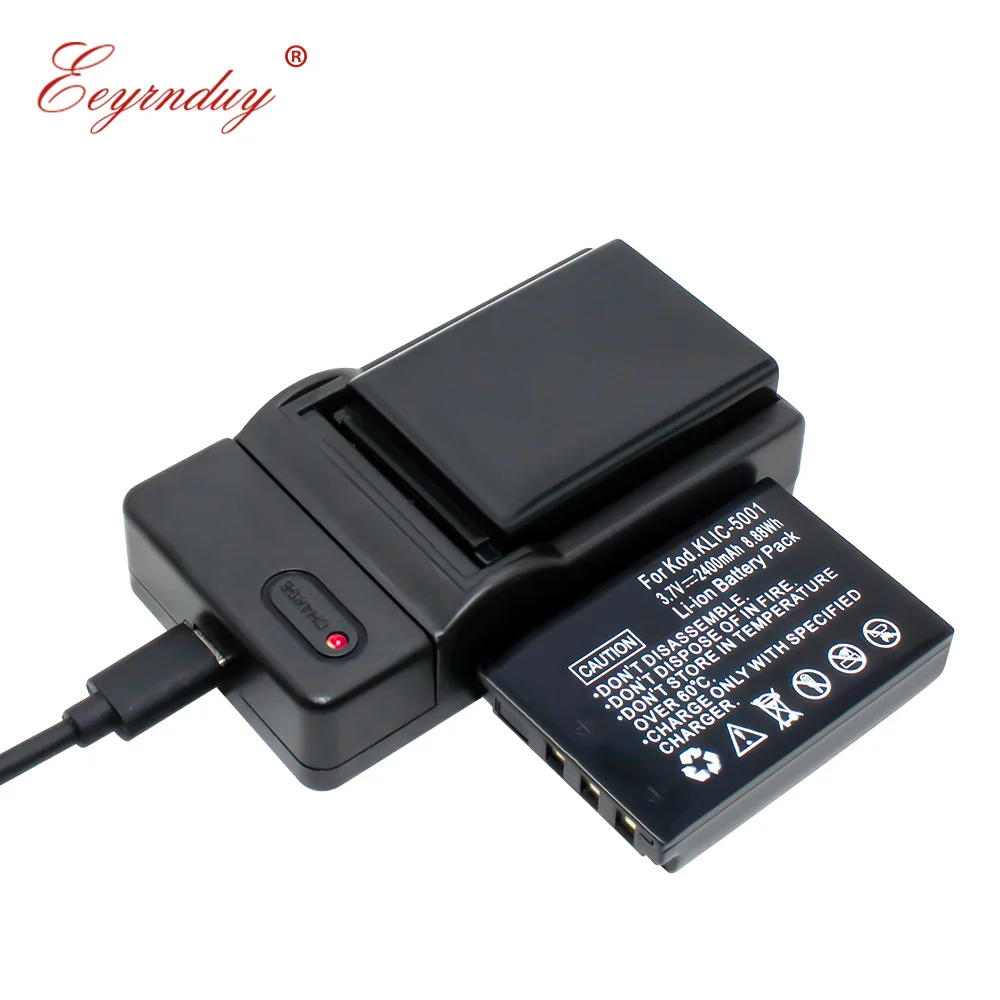 

KLIC-5001 DB-L50 2pcs Camera Battery Charger set k5001 for Kodak Easyshare P712 P850 P880 DX6490 DX7440 DX7590 DX7630