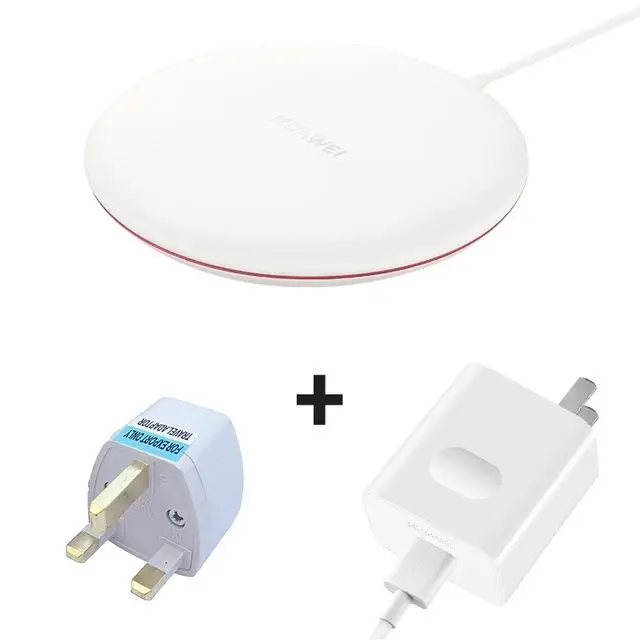 Huawei Wireless Charger 15W Max For Mate 20 P30 Pro(15W) Qi Compatible Cellphone(5-10W) Multiple Safe Protection - Тип штекера: add 40w  add UK adap