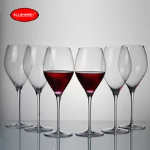 Набор из 2шт Высокое качество бессвинцовый Кристалл красное вино стеклянный для вина ручной работы свадебные красные бокалы для вина 900003