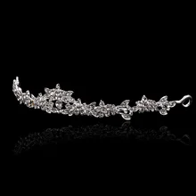 Свадебный гребень тиара со стразами Блестящая Корона повязка на голову инструмент для укладки волос