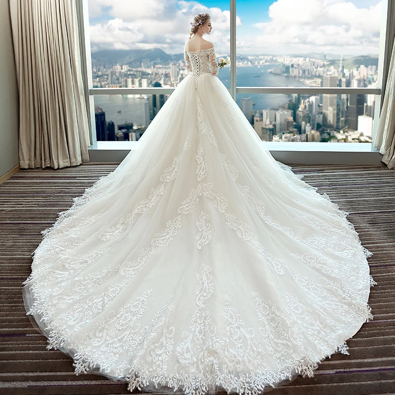 Свадебное платье новая Корейская принцесса невесты - Цвет: see chart