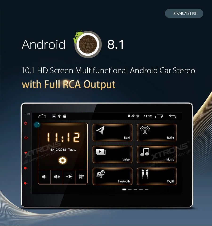 Top 10.1" Android 8.1 Oreo OS Two Din Car Multimedia 2 Din Car Navigation GPS Double Din Car Radio with 4 Different UI Selectable 1