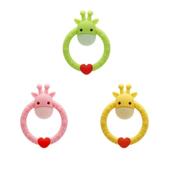 

New Baby animal shape teethers bpa free Children Baby Silicone Cartoon Animal Teethers Training Toys baby teethers toys