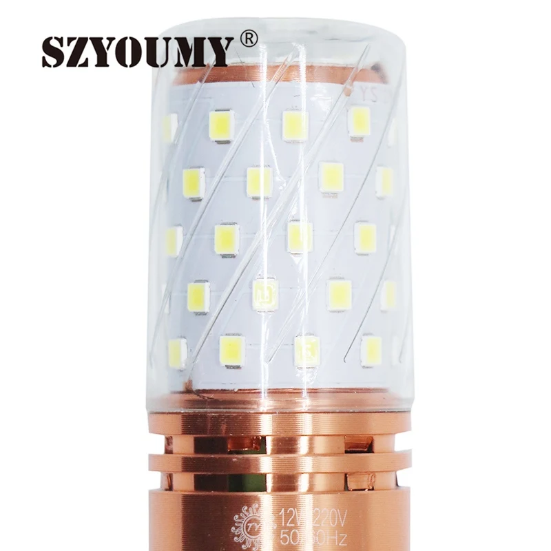 SZYOUMY E27 E14 светодиодный свет лампы SMD 2835 12 Вт 60 Светодиодный S 16 Вт 84 светодиодный S светильники 220 В лампы кукурузы свечки 50 шт