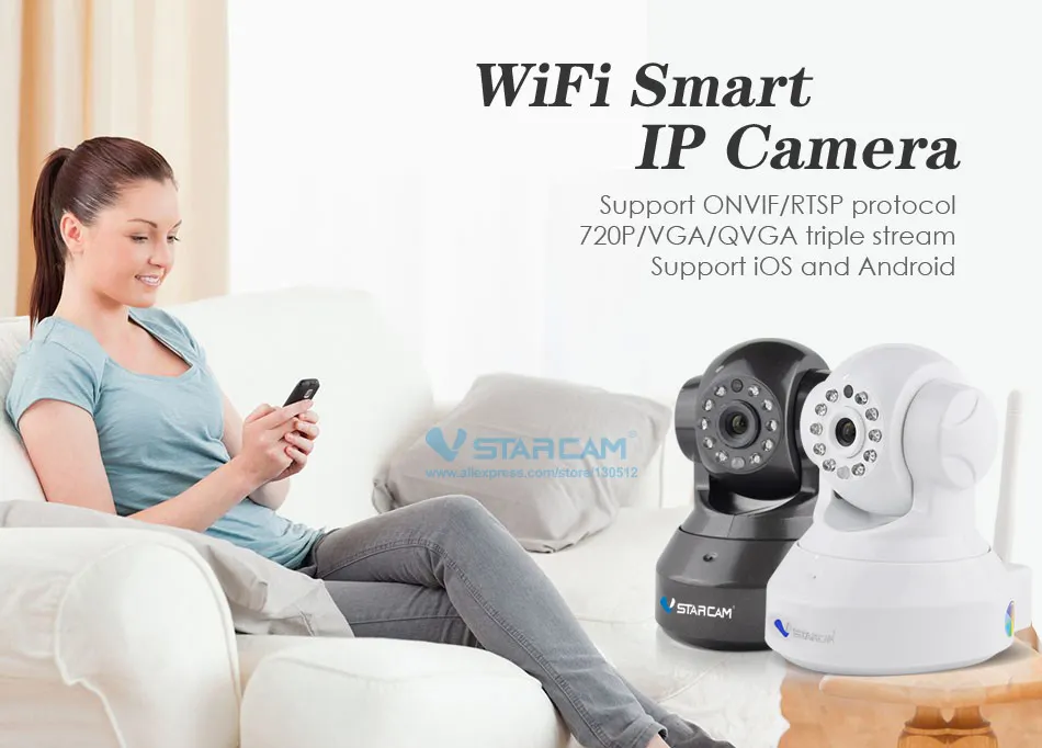 Vstarcam C7837WIP HD 720P Wifi ip-камера с приложением Eye4 Сетевая Беспроводная ip-камера P2P поддержка 128 ГБ TF карта Onvif 2,0 H2.64 домашняя