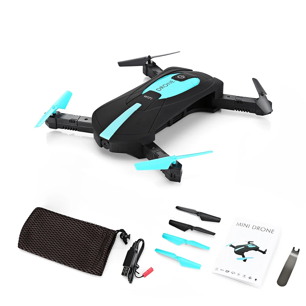 JY018 ELFIE Drone WiFi FPV Quadcopter Mini Foldable Selfie Drone RC Drones with HD Camera HD