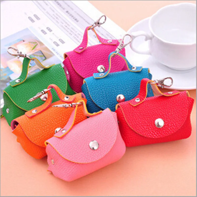 6 Colors Korean Candy Colored Girls Coin Bags Women Key font b Wallets b font Cute