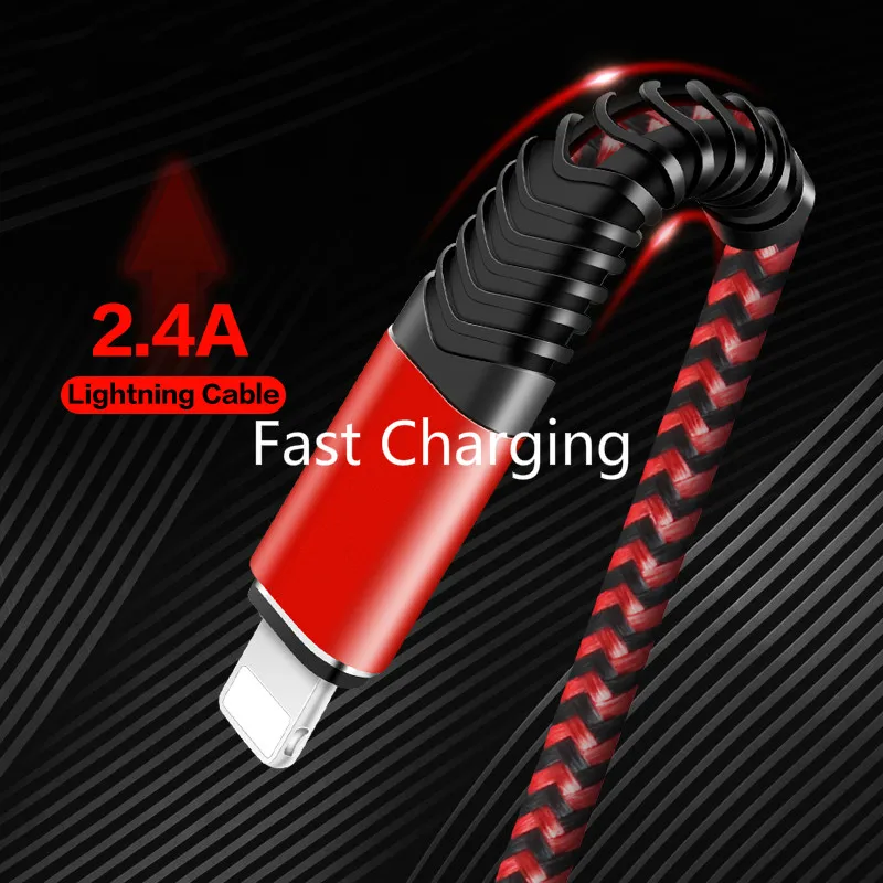 

Type C usb cable for lightning cable Fast Charging Cable iPhone Charger Cord Usb Data Cable Nylon Braided Cell-Phone Charger