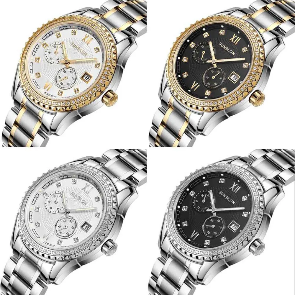 

Rush Sale! Two-Way Timing Movement Stainless Men's Automatic Mechanical Watch saat relogio kol saati reloj montre Uhren Hodinky