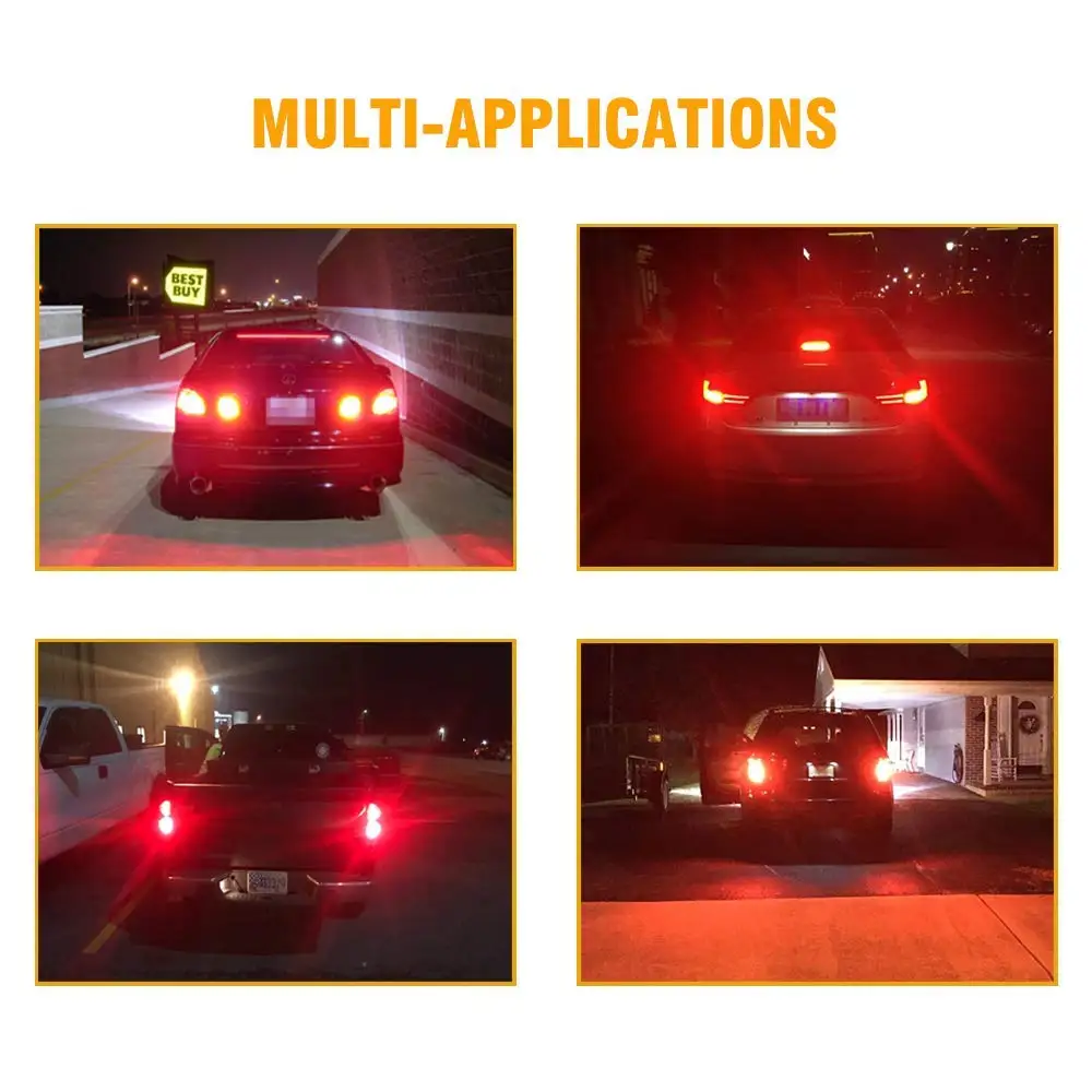 2x4 Вт Авто 1157 BAY15D P21/5 BAZ15D P21/4 BA15D 1142 39SMD 3014 светодиодсветодиодный белый красный 12 24 В