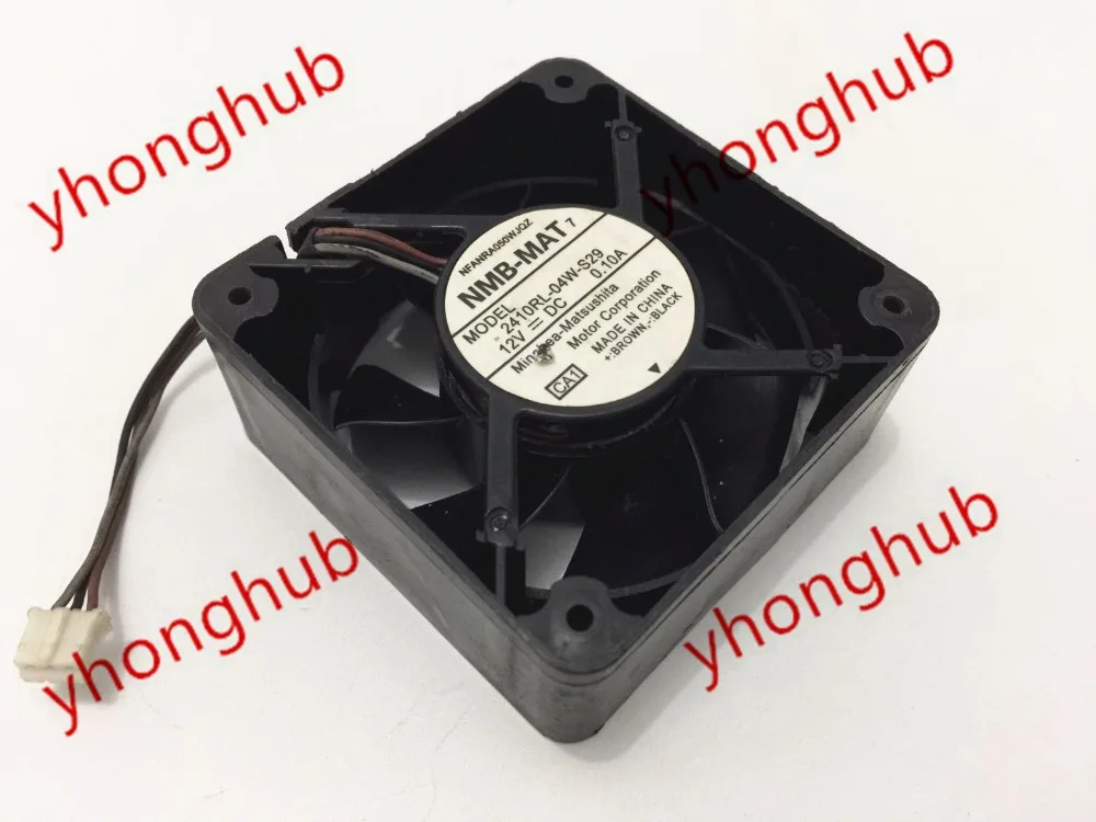 

NMB-MAT 2410RL-04W-S29 CA1 Server Cooling Fan DC 12V 0.10A 60x60x25mm 3-wire