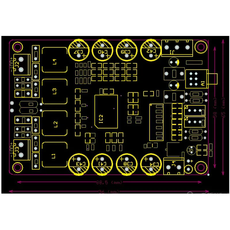 Aiyima TK2050 цифровой аудио усилитель доска класса T стерео двухканальный HIFI высокой мощности усилитель доска 2X50 Вт