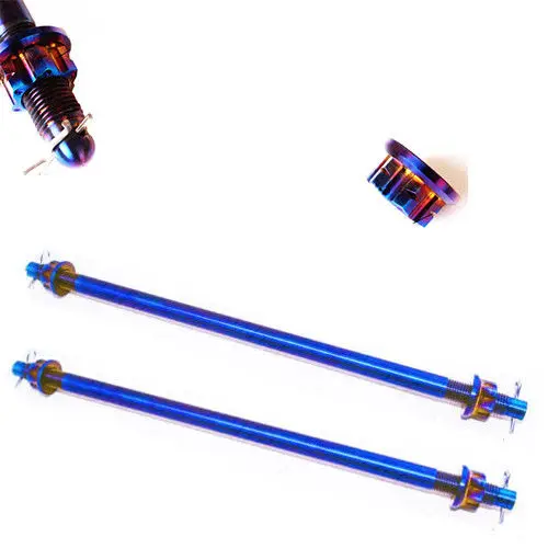

2pcs Refitted motorcycle &Electrombile M12 Titanium Axis with Nuts