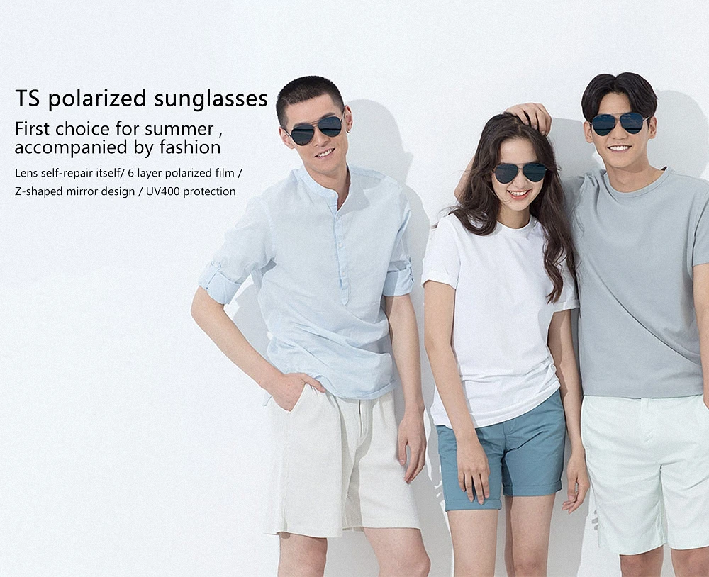 Original Xiaomi Mijia Turok Steinhardt TS Brand Polarized Stainless Sun Mirror Lenses Glasses UV400 for Outdoor Travel Man Woman