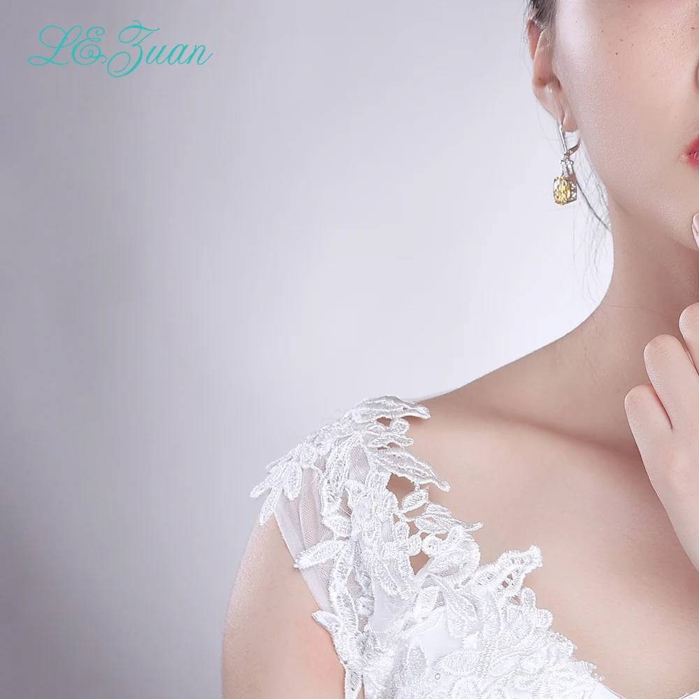 I & zuan 4.75ct серьги капли из натурального цитрина Настоящее серебро 925 пробы Изящные
