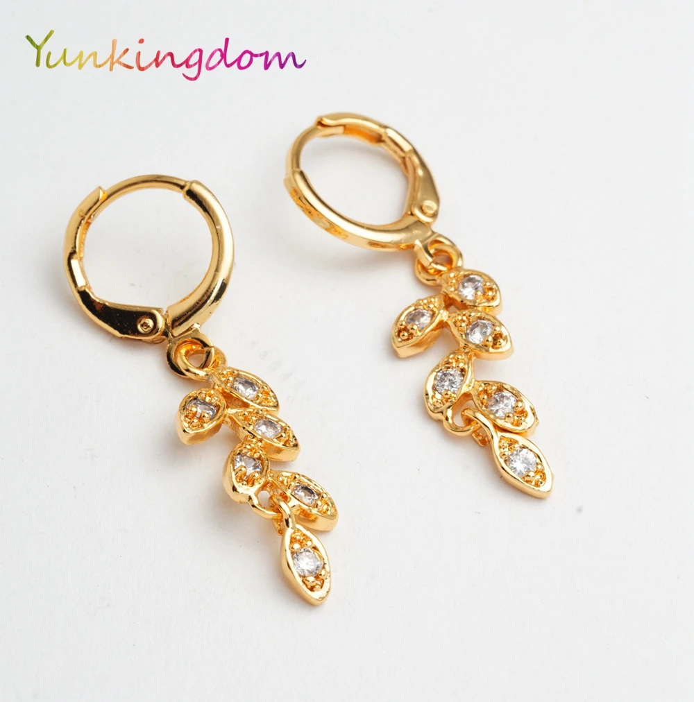 Висячие серьги Yunkingdom с листьями женские модные для женщин|earrings boy|earrings onyxearrings