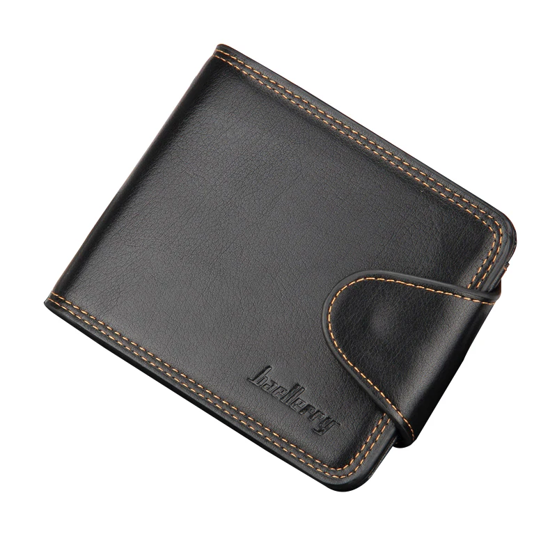 

Casual Wallet Men Leather Bifold Short Men Wallets for Credit Cards Luxury Quality Business Purse Black & Brown Slim Card Holder