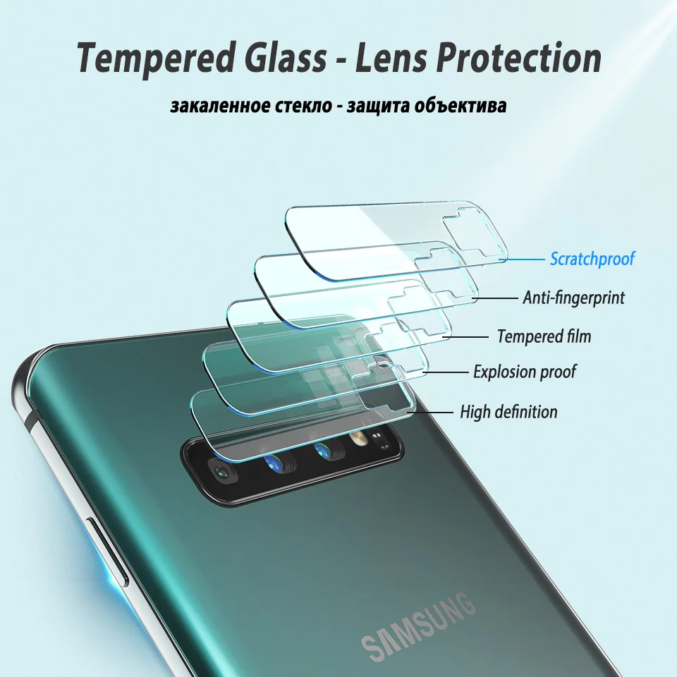 Стекло для камеры Samsung Galaxy Note 20 10 Ultra S10 Plus Защитное стекло S10e + Защитная пленка