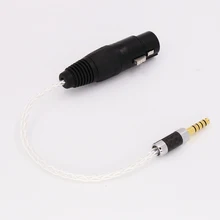 4 4mm Headphone to 4 Pin XLR Female Aux Cable TRRRS Audio Jack cable