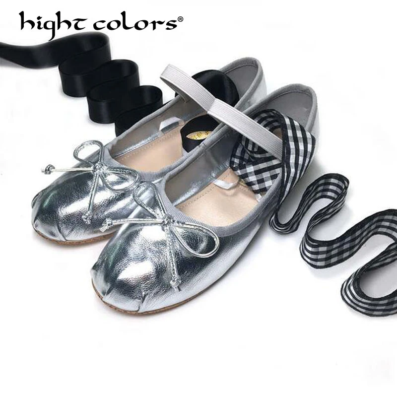 silver ballerina shoes womens