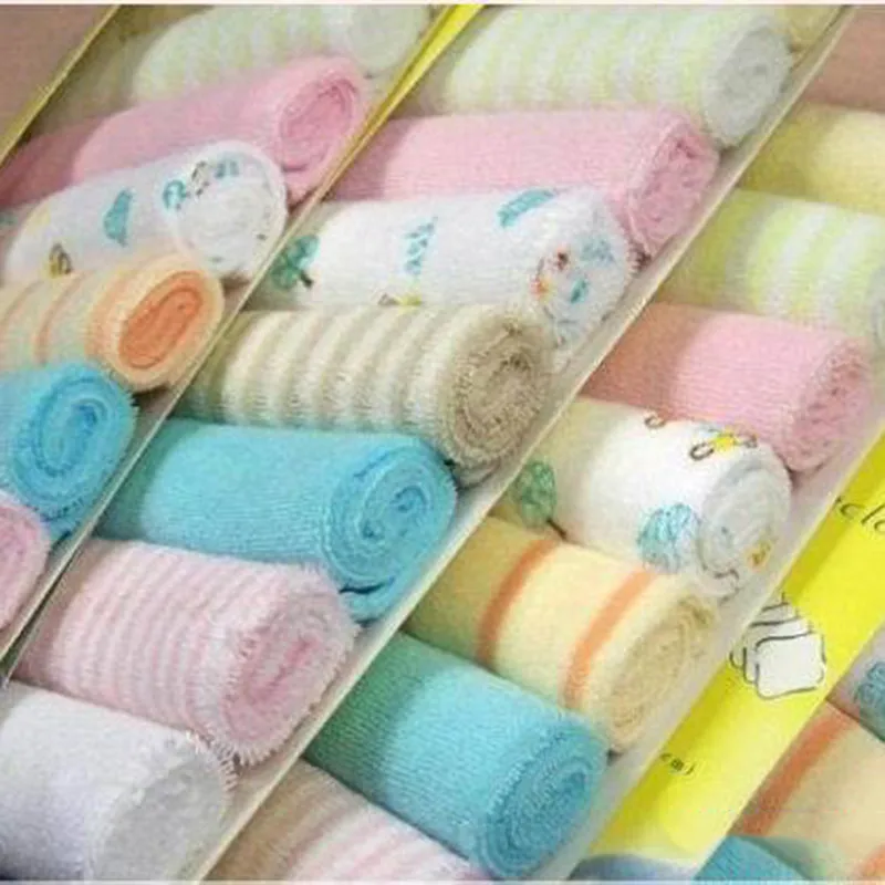 8 шт./лот маленький, квадратный, мягкий милый детский платок-полотенце для новорожденных, детское Кормление купание, полотенце для лица для новорожденных