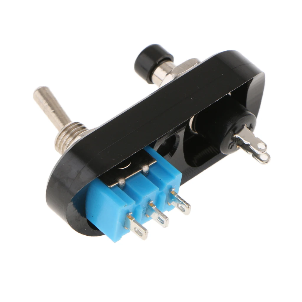 Motorbike Headlight Spotlight Overtaking Start Horn Handlebar Switch Balck Controls Headlights Spotlights