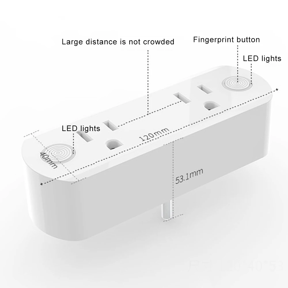 EU US Smart Wifi Power Strip Surge Protector Multiple Power Sockets 4 USB Port Voice Control for Amazon Echo Alexa's Google Home