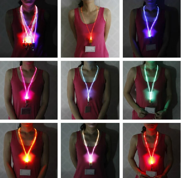 Luminous LED Mobile Phone Strap Optical Fiber Work Card
