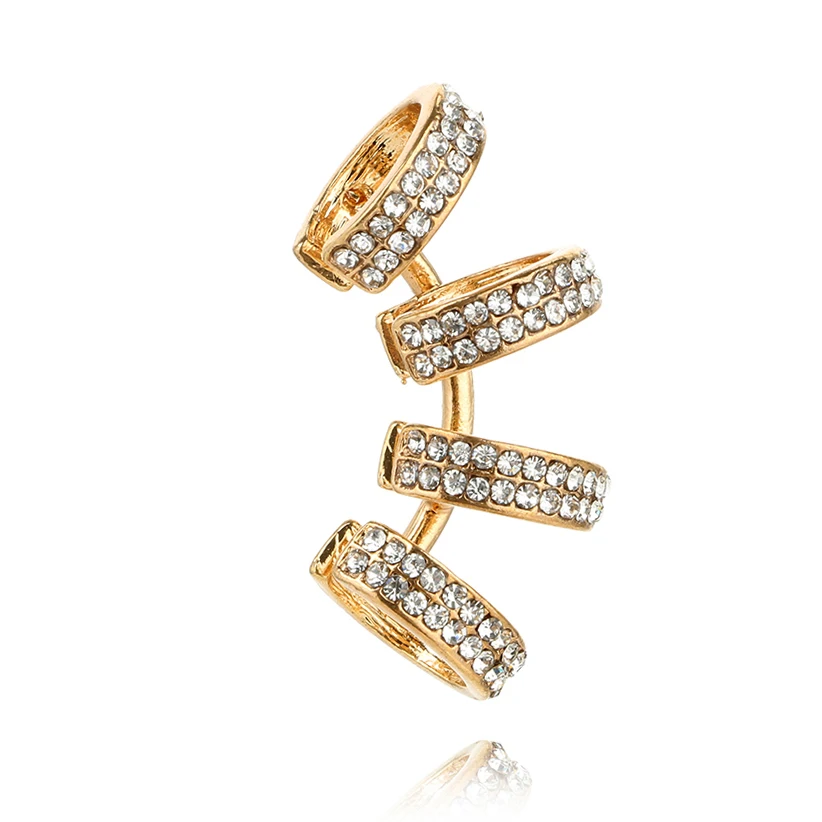 Beautyway 1pcs Punk Gold Sliver Ear Cuff Clip Earrings Trendy Crystal Ear Wrap For Women Party Wedding Jewelry 2424 Beautyway 1pcs Punk Gold Sliver Ear Cuff Clip Earrings Trendy Crystal Ear Wrap For Women Party Wedding Jewelry 2424