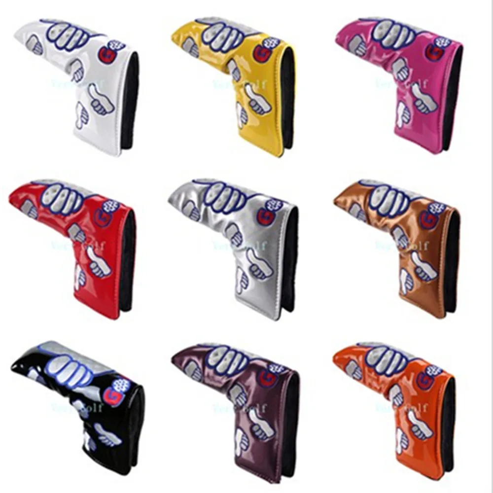 

New PU Leather Thumb Headcover Putter Cover Blade Headcover 9 Colors Available Free Shipping