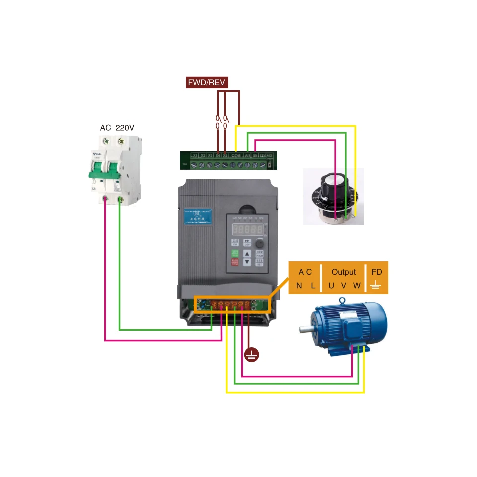 1.5KW ER11 Шпиндельный фрезерный станок с воздушным охлаждением ЧПУ мотор шпинделя станки шпиндель+ 110 В 220 В FVD инвертор для станков с ЧПУ