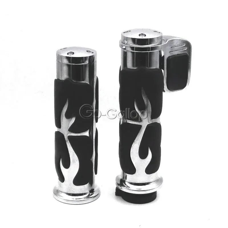 Ручки с пламенем 1 дюйм для Kawasaki Vulcan VN 900 1500 1600 1700 Classic/Harley Dyna Sportster Touring XL 1200 Cruiser|grips