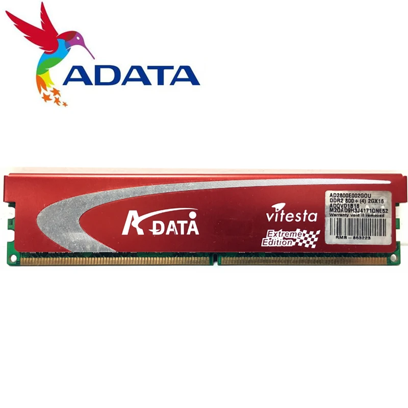 ADATA DDR2 2GB Ram 800Mhz 1066Mhz PC2 6400U 240Pin память для настольного компьютера 2G|Оперативная