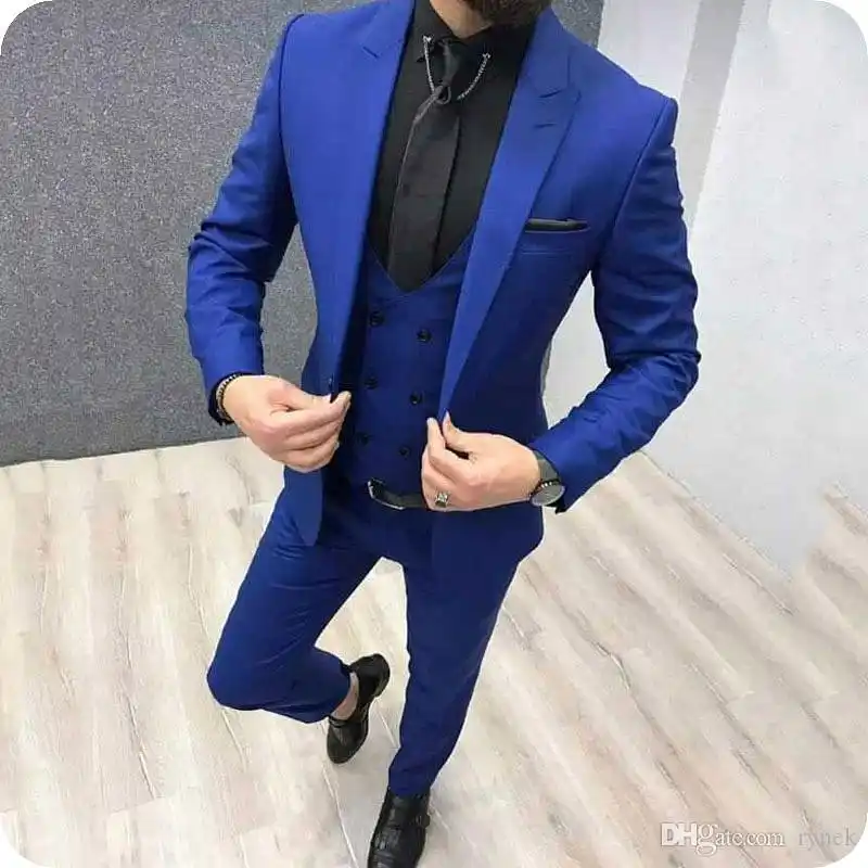 blue formal attire men