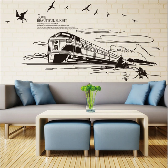 aliexpress : buy european style train wall sticker vinyl wall