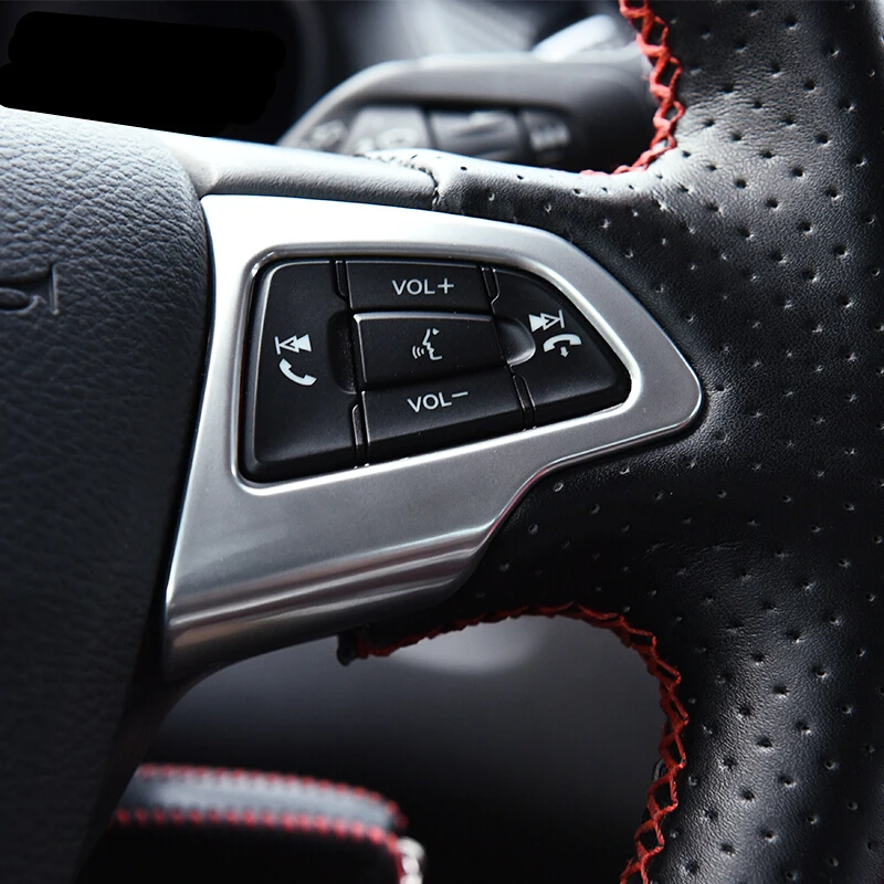 

For Ford Focus 4 MK4 Ecosport Kuga Escape 2017 2018 ABS Matte Steering Wheel Protection Cover trim Accessories 3pcs