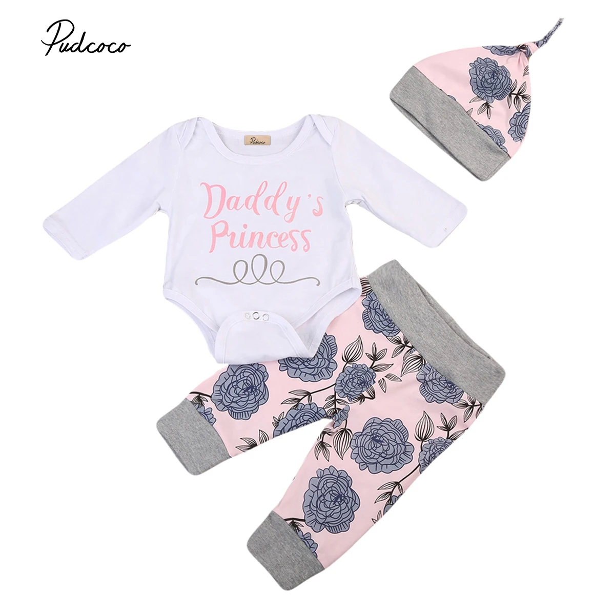 3x Newborn Infant Baby Girl Outfits Clothes Set Bodysuit Pants Leggings