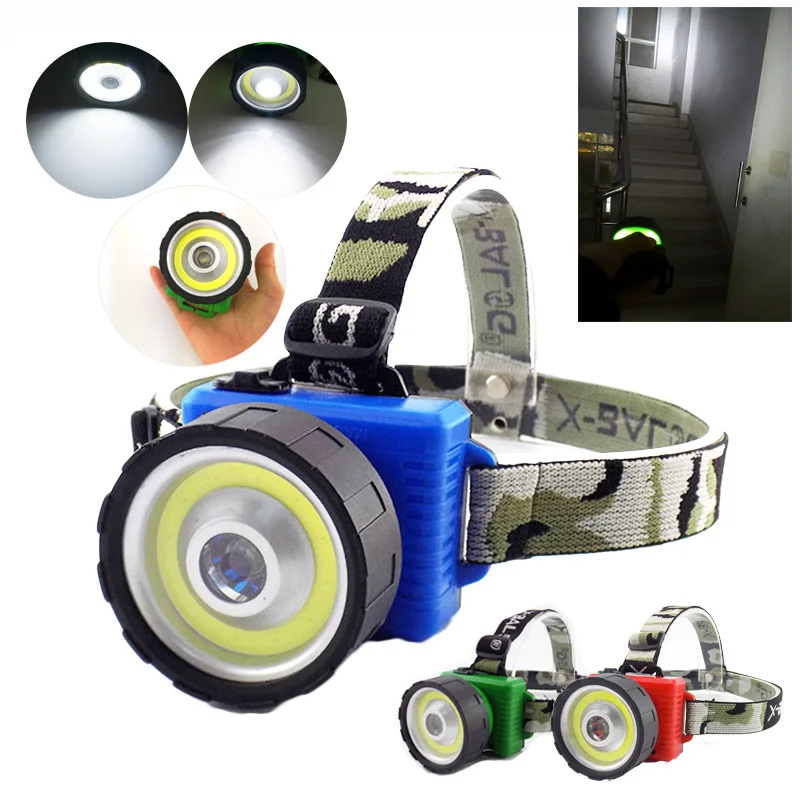

Mini Led miner headlamp headlight high power small AA battery head Light lamp torch frontal Lanterna Lampe Torche for hunting