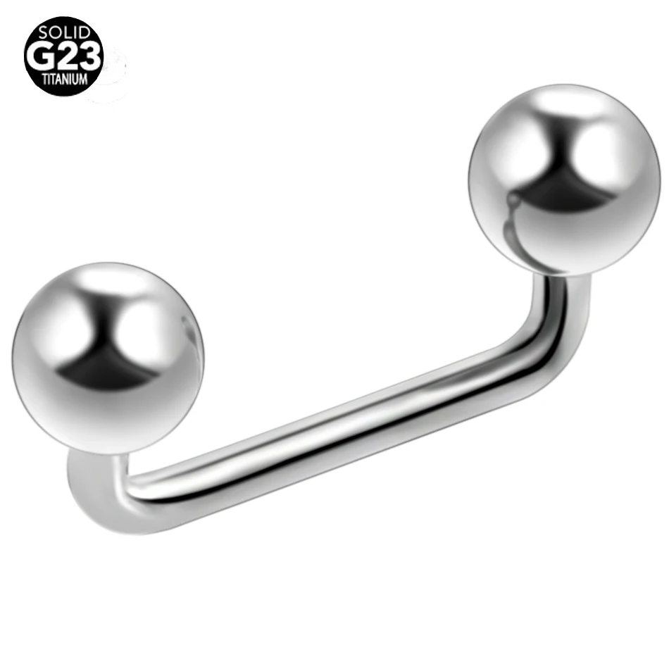 

1PC 100% Titanium Surfacel Barbells With Screw Balls Piercings Rings Cartilage Earring Tragus Cheap Titanium Jewelry for Women