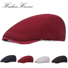 Стиль высокого качества унисекс дышащая хлопковая кепка газетчика плюща шляпы повседневные плоские вождения Гольф кепи в таксистском стиле солнцезащитный козырек