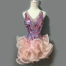 Новинка, костюмы для латинских танцев, старший пикантные камни с блестками для латинских танцев платье для женщин конкурс латиноамериканских танцев платья S-4XL A31