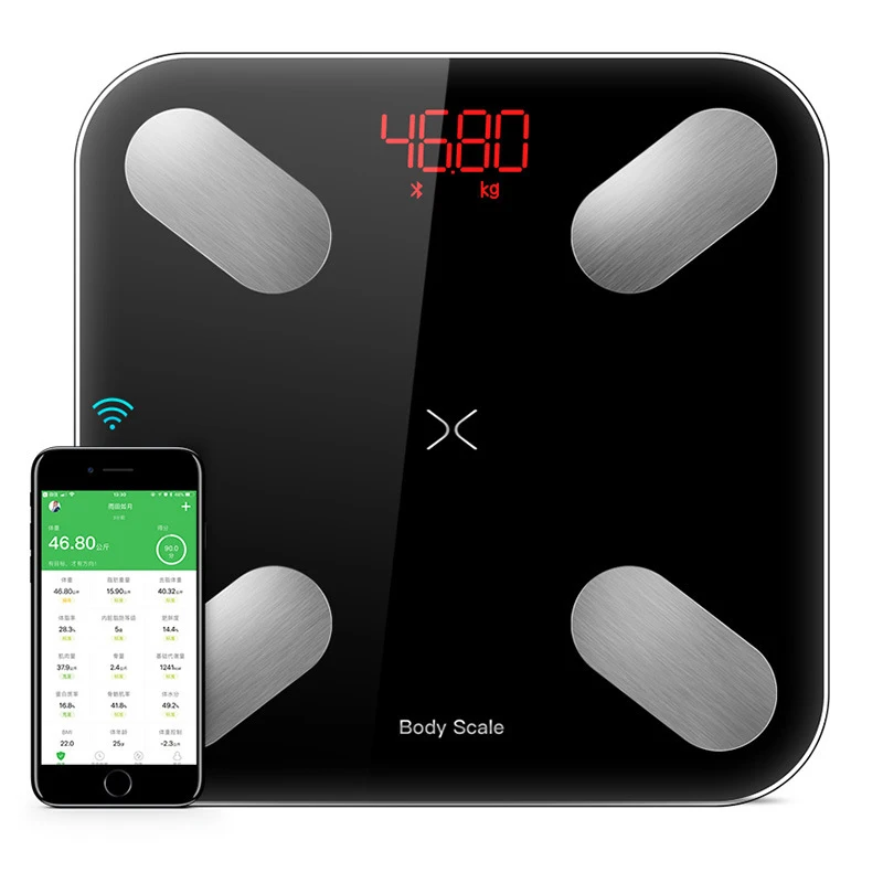

JUFIT Body fat scale Bluetooth smart weight scale household electronic scale home fat burning electronic scale Health monitoring