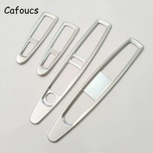 Cafoucs Per Citroen C4 2005-2011 Interni Finestra Interruttore Sul Pannello di Controllo Argento Opaco Copertura Decorativo