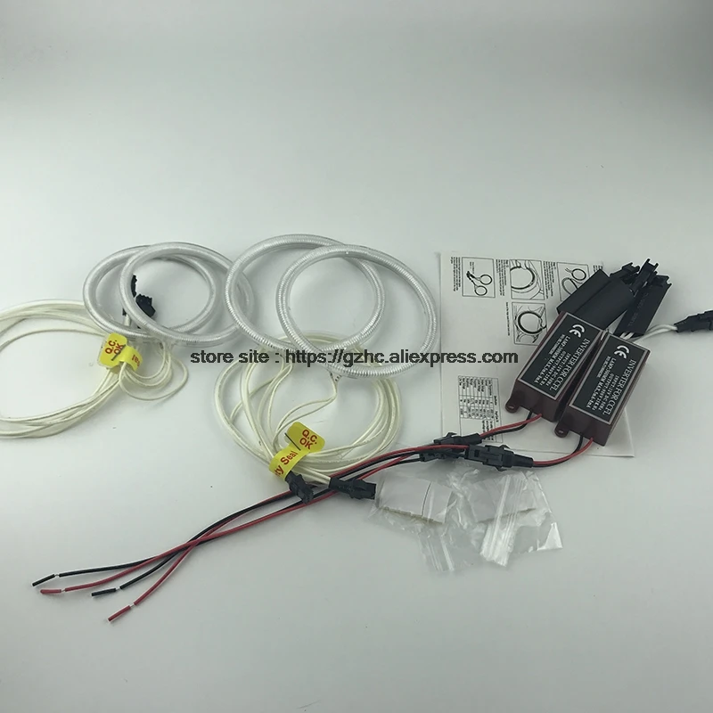 Beste Voor Mitsubishi Pajero Sport 2008 2014 Ultra Heldere Dag Drl Ccfl Angel Eyes Demon Eyes Kit Warm Wit halo Ring