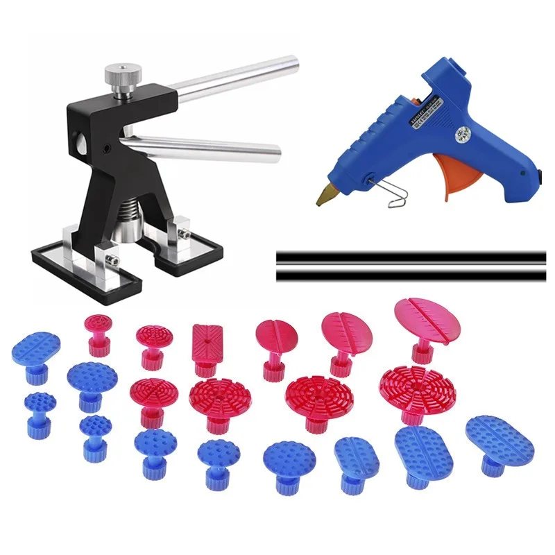 Инструменты PDR, безболезненный инструмент для ремонта вмятин, инструмент для удаления вмятин, съемник вмятин, вкладки, инструмент для вмятин, набор инструментов, набор ручных инструментов - Цвет: Синий