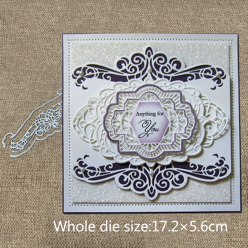 

New Design Craft Metal Cutting Dies cut die flower lace edge greeting Scrapbooking Album DIY Paper Card Craft Embossing Die Cuts